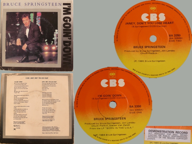 Bruce Springsteen - I'M GOIN' DOWN / JANEY, DON'T YOU LOSE HEART